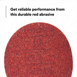3M 316U 01262 Hookit Red Abrasive Disc Aluminum Oxide 40 Grit 6 in (7000119789) (150 Pack) - 3