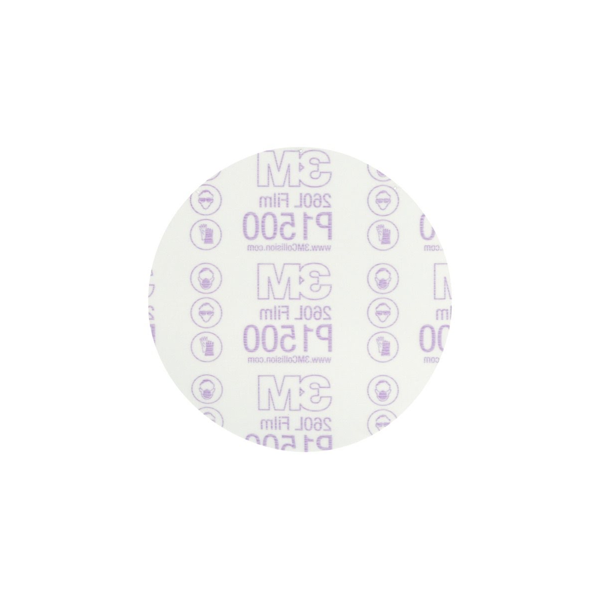 3M 260L 01184 Hookit Red Finishing Film Abrasive Disc, Aluminum Oxide P1500, 6 in (7000119790) (100 Pack) - 2