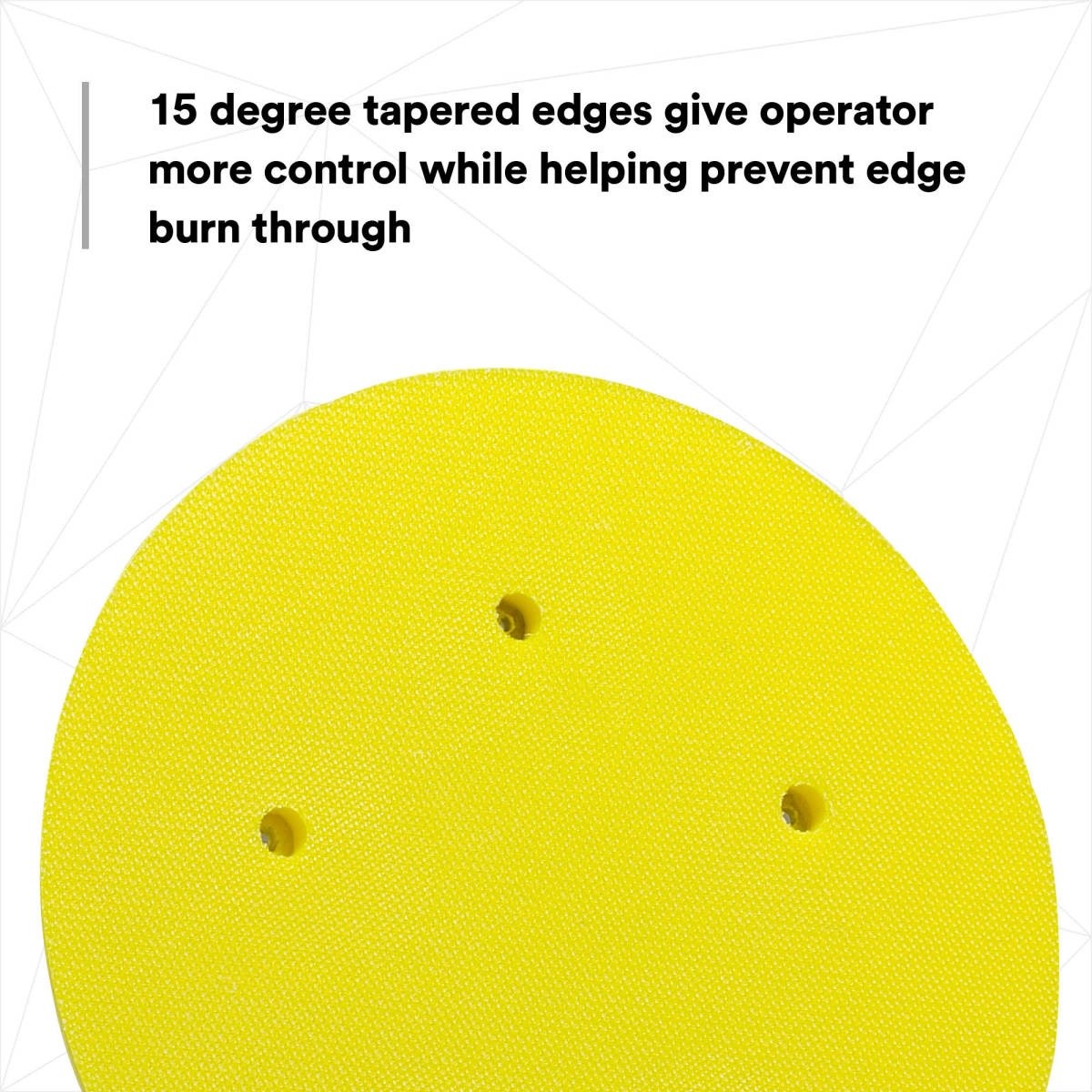 3M 05781 Hookit Abrasive Disc Pad, Dust Free, Medium Density Foam, Yellow, 8 in (7000119810) - 7