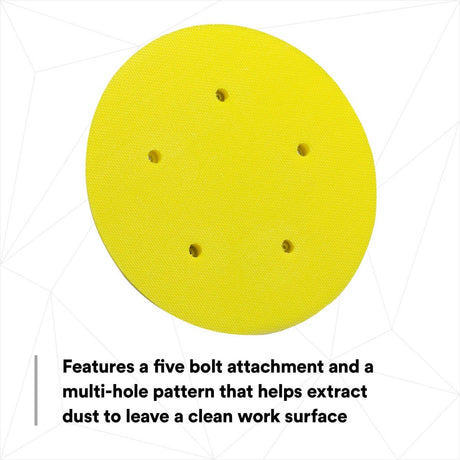 3M 05781 Hookit Abrasive Disc Pad, Dust Free, Medium Density Foam, Yellow, 8 in (7000119810) - 9