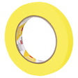 3M 388N 06652 Automotive Refinish Masking Tape, Yellow, Crepe Paper, 18 mm x 55 m, Moisture and Solvent Resistant (7000119815)  - (48Pack)