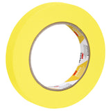 3M 388N 06652 Automotive Refinish Masking Tape, Yellow, Crepe Paper, 18 mm x 55 m, Moisture and Solvent Resistant (7000119815)  - (48Pack) - 2