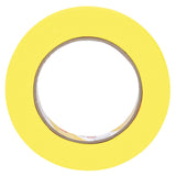3M 388N 06652 Automotive Refinish Masking Tape, Yellow, Crepe Paper, 18 mm x 55 m, Moisture and Solvent Resistant (7000119815)  - (48Pack) - 3