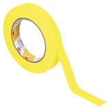 3M 388N 06652 Automotive Refinish Masking Tape, Yellow, Crepe Paper, 18 mm x 55 m, Moisture and Solvent Resistant (7000119815)  - (48Pack) - 4