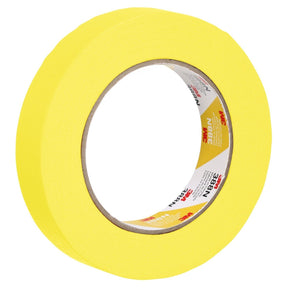 3M 388N Automotive Refinish Masking Tape, Yellow, Water Resistant, 24 mm x 55 m (06653) (7000119816)  - (36Pack)