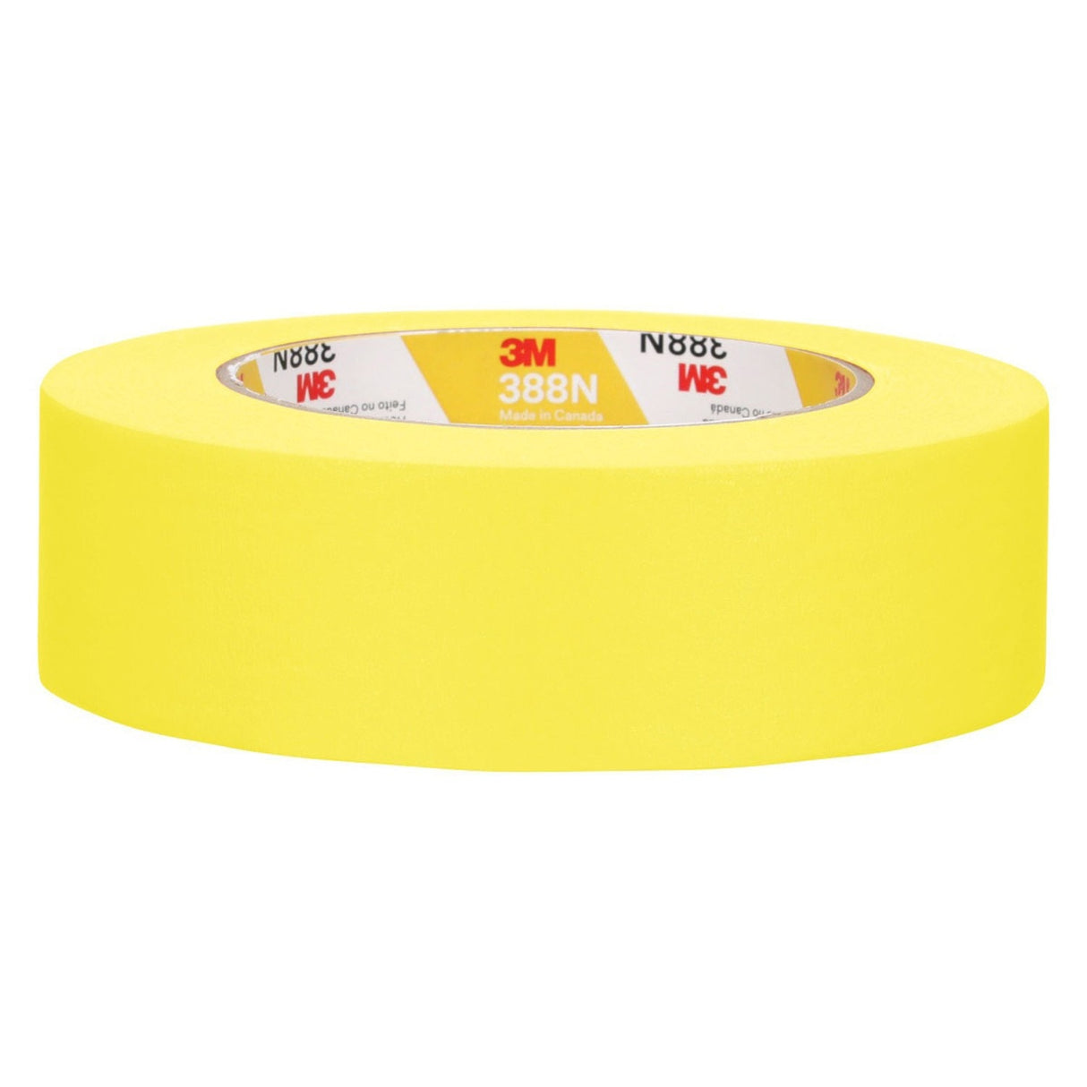 3M 388N 06654 Automotive Refinish Masking Tape, Yellow, Crepe Backing, Moisture and Solvent Resistant, 36 mm x 55 m (7000119817) - 2
