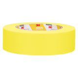 3M 388N 06654 Automotive Refinish Masking Tape, Yellow, Crepe Backing, Moisture and Solvent Resistant, 36 mm x 55 m (7000119817)  - (24Pack) - 2