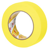 3M 388N 06654 Automotive Refinish Masking Tape, Yellow, Crepe Backing, Moisture and Solvent Resistant, 36 mm x 55 m (7000119817)  - (24Pack) - 4