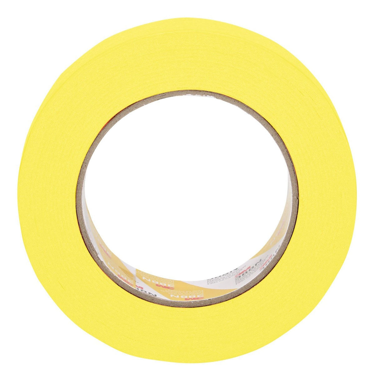 3M 388N 06654 Automotive Refinish Masking Tape, Yellow, Crepe Backing, Moisture and Solvent Resistant, 36 mm x 55 m (7000119817) (24 Pack) - 5