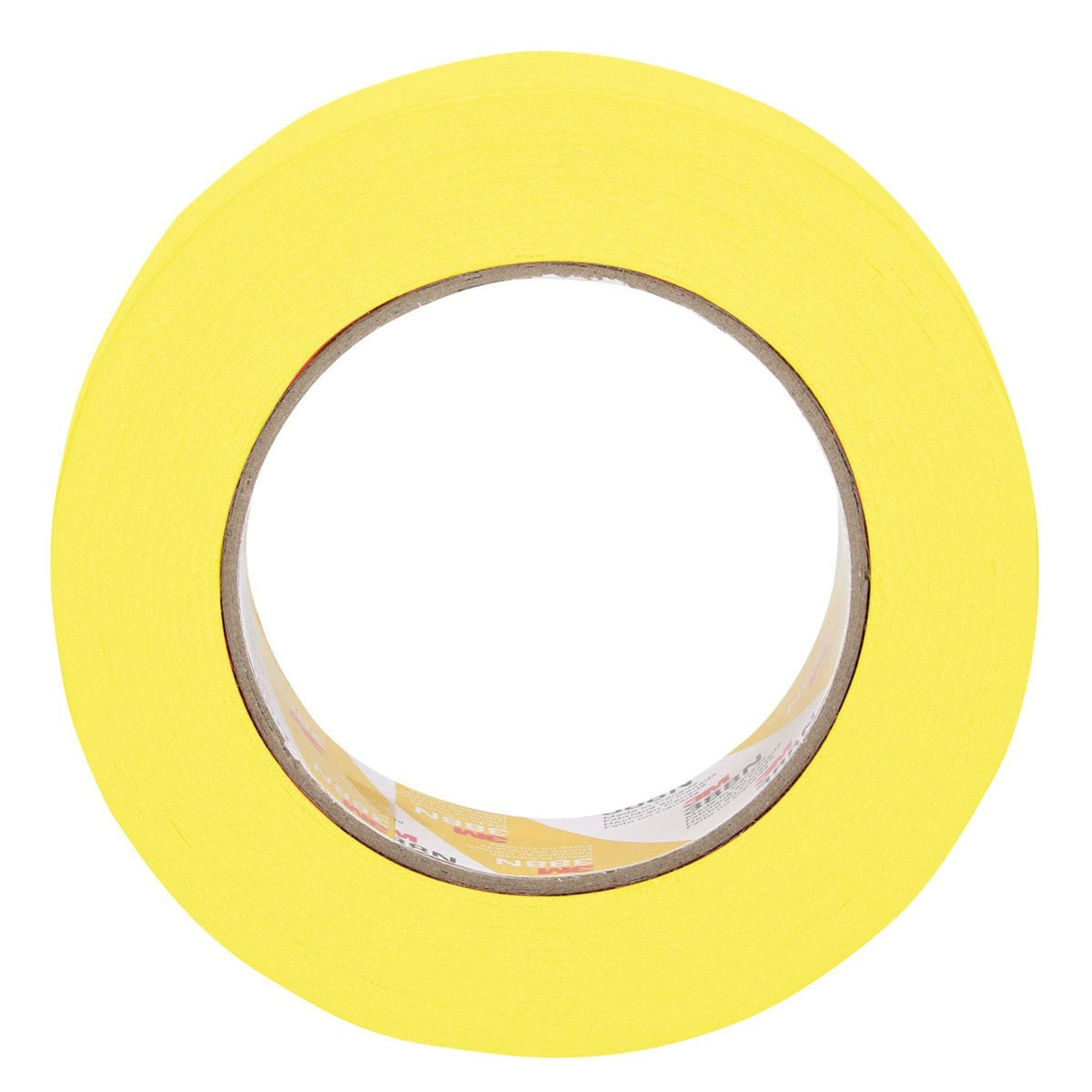 3M 388N 06654 Automotive Refinish Masking Tape, Yellow, Crepe Backing, Moisture and Solvent Resistant, 36 mm x 55 m (7000119817)  - (24Pack) - 5