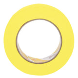 3M 388N 06654 Automotive Refinish Masking Tape, Yellow, Crepe Backing, Moisture and Solvent Resistant, 36 mm x 55 m (7000119817)  - (24Pack) - 5