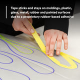 3M 388N 06654 Automotive Refinish Masking Tape, Yellow, Crepe Backing, Moisture and Solvent Resistant, 36 mm x 55 m (7000119817) - 8