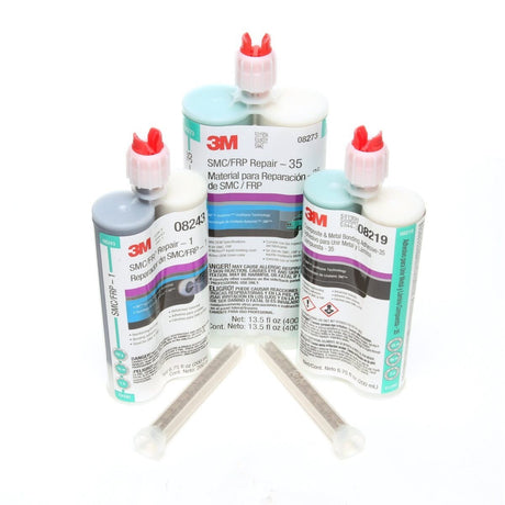 3M SMC/Fiberglass Repair Adhesive-1 Two-part Urethane Green 400 mL Cartridge (08270) (7000119842)  - (6Pack) - 2