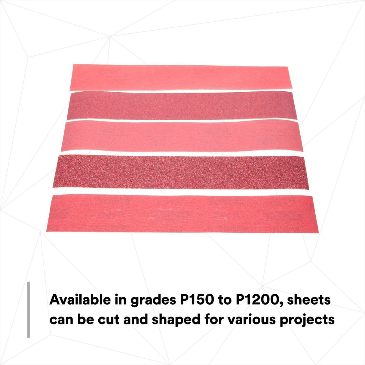 3M 316U 01687 Stikit Red Abrasive PSA Sheet Roll, No Hole, P120, 2-3/4 in x 25 yd (7000119930) - 8