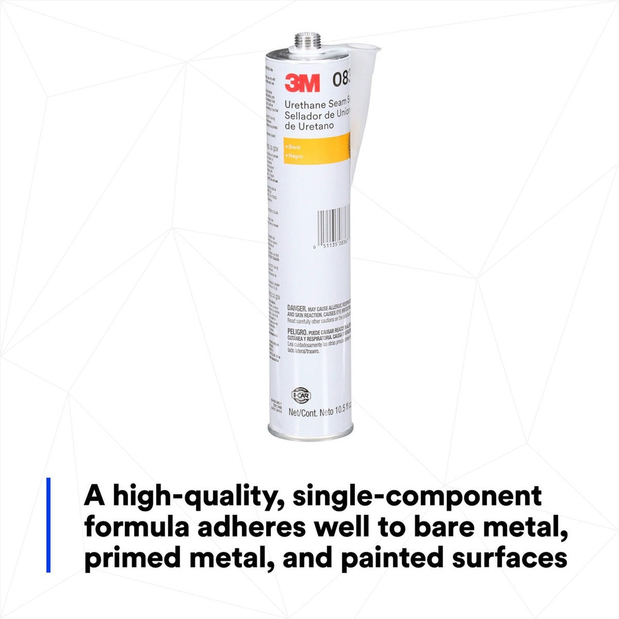 3M 08367 Urethane Seam Sealer, Black, High Solids, Permanently Flexible, 310 mL 10.5 fl oz Cartridge (7000119968) - 6