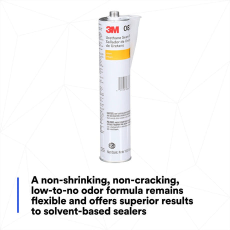 3M 08367 Urethane Seam Sealer, Black, High Solids, Permanently Flexible, 310 mL 10.5 fl oz Cartridge (7000119968) - 8