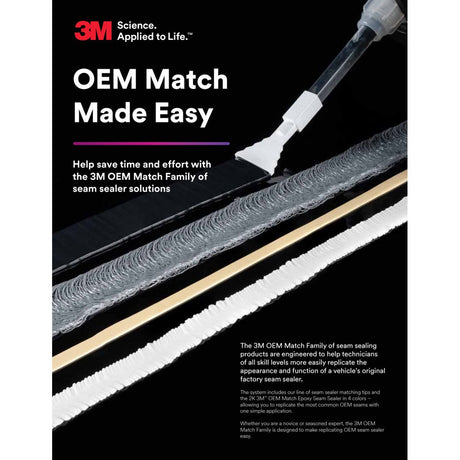 3M 08367 Urethane Seam Sealer, Black, High Solids, Permanently Flexible, 310 mL 10.5 fl oz Cartridge (7000119968)  - (12Pack) - 10