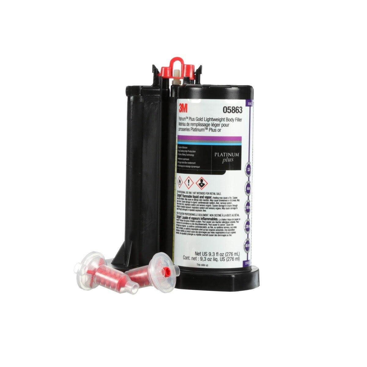 3M 05863 Platinum Plus Filler, 276 mL DMS Cartridge (7000120074)  - (6Pack) - 5