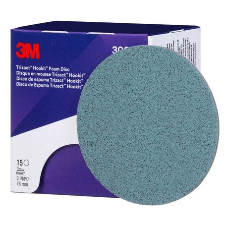 3M 443SA 30362 Trizact Hookit Foam Disc, P5000, Blue, 3 in (7000120106) (60 Pack) - 3