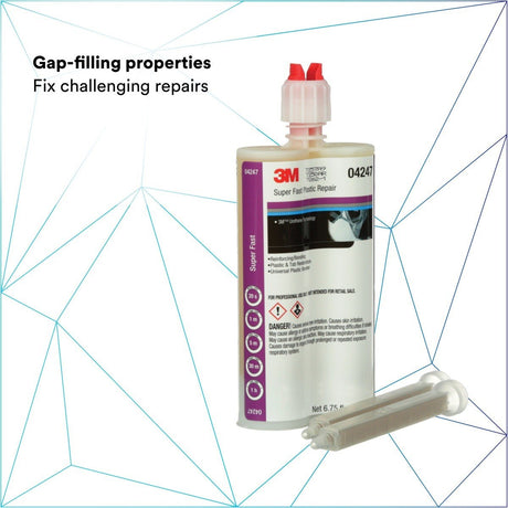 3M 04248 Super Fast Repair Adhesive, Black, 200 mL Cartridge (7000120166) (36 Pack) - 5