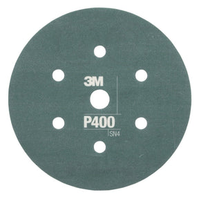 3M 270J 34403 Hookit Flexible Abrasive Disc, Dust Free, P400, Gray, 6 in, Primer Sanding, E coat Sanding (7000120193) (125 Pack)