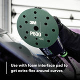 3M 270J 34405 Hookit Flexible Abrasive Disc, Dust Free, Aluminum Oxide P600, Gray, 6 in, Primer and Clear Coat Sanding (7000120194) (125 Pack) - 9