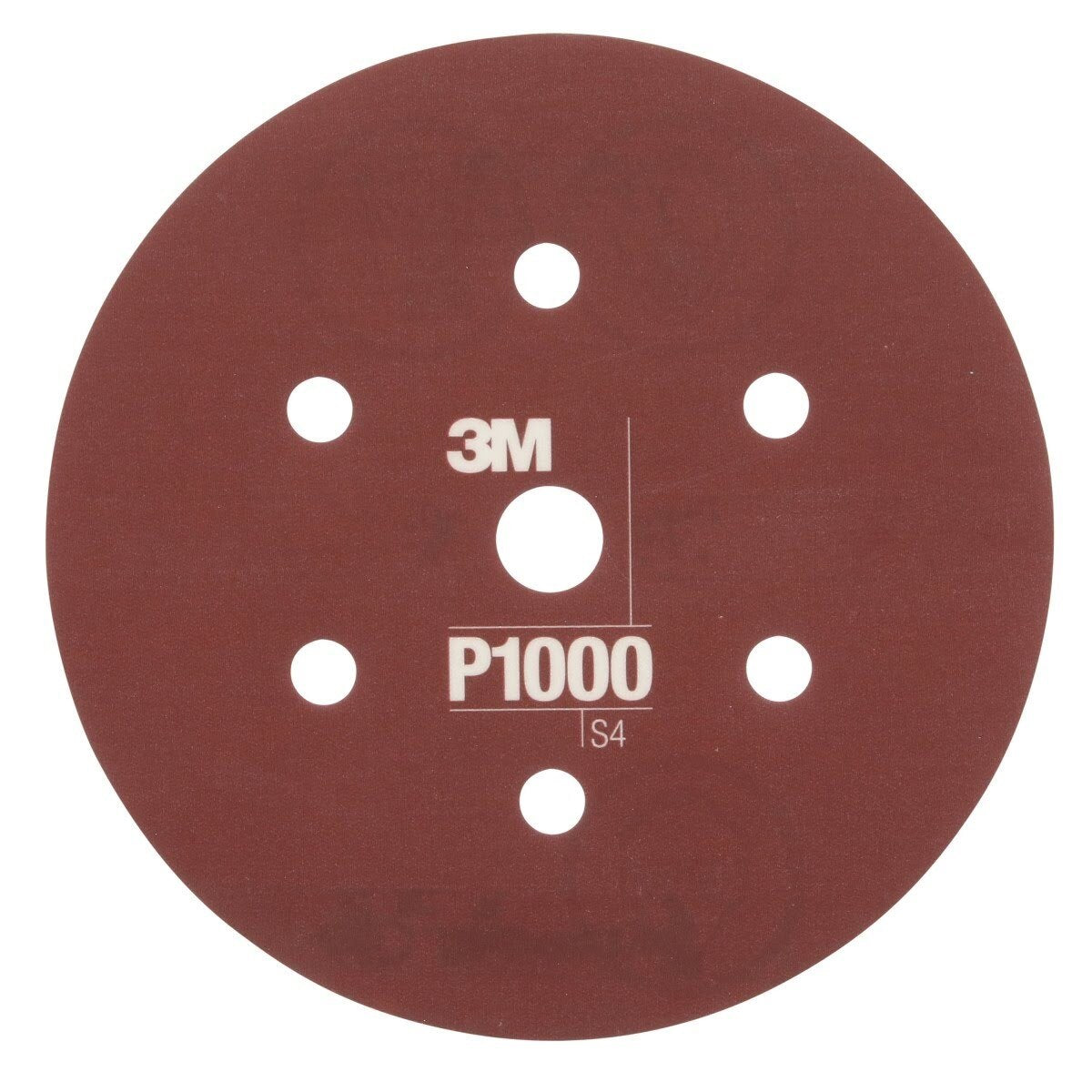 3M 270J 34407 Hookit Flexible Abrasive Disc, Dust Free, P1000, Red, 6 in (7000120196) (125 Pack)