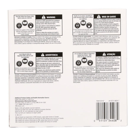 3M 270J 34408 Hookit Flexible Abrasive Disc, Dust Free, P1200, Purple, 6 in, Paint Finishing, Defect Removal, Clear Coat Sanding (7000120197) (125 Pack) - 10