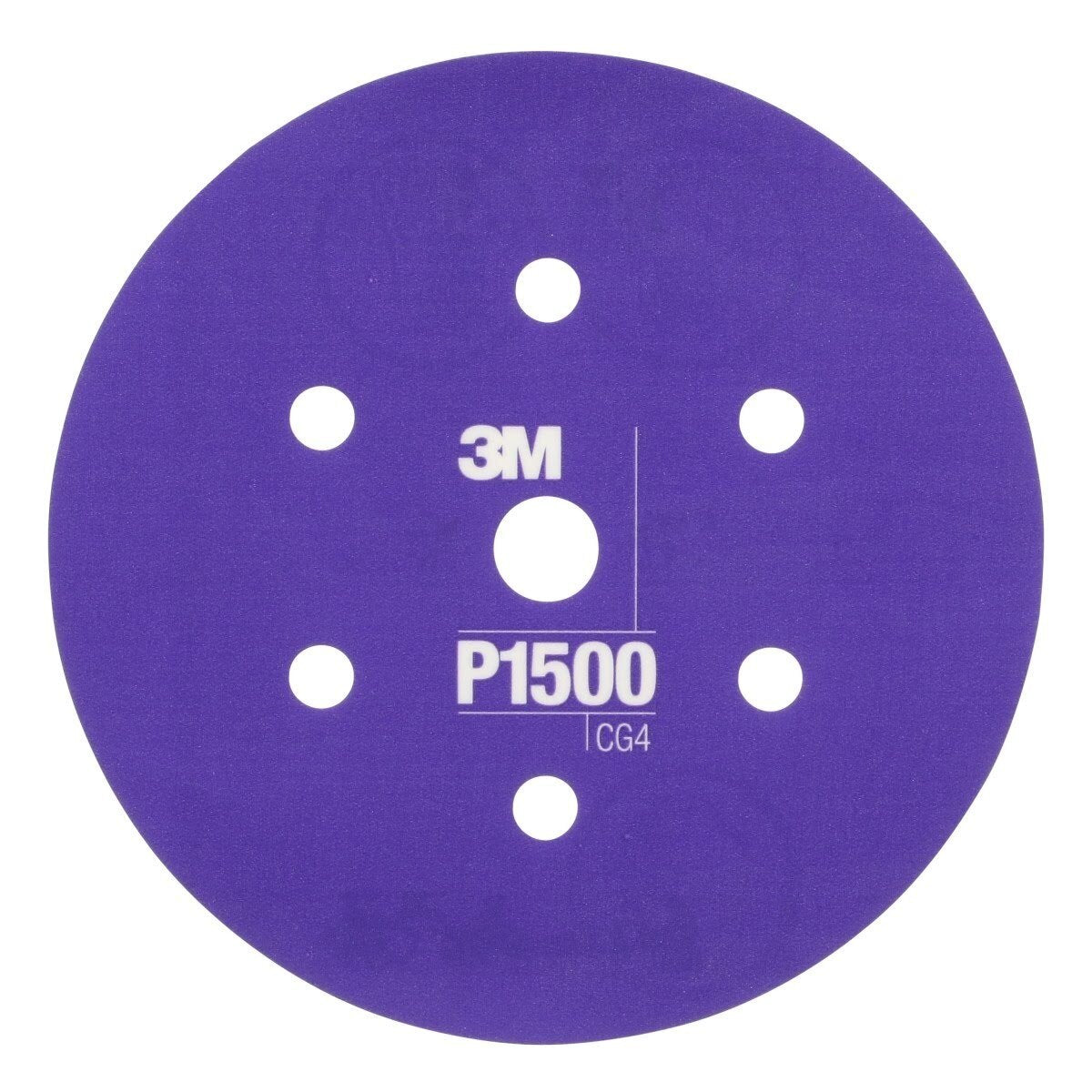 3M 270J 34409 Hookit Flexible Abrasive Disc, Dust Free, P1500, Purple, 6 in (7000120198) (125 Pack)