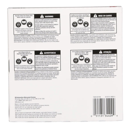 3M 270J 34409 Hookit Flexible Abrasive Disc, Dust Free, P1500, Purple, 6 in (7000120198) (125 Pack) - 8