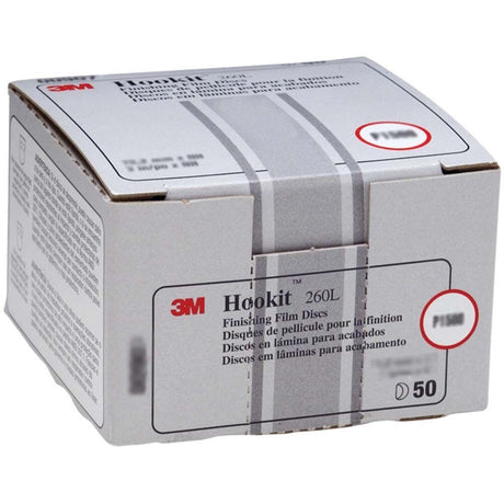 3M 00955 01071 Hookit Finishing Film Abrasive Disc 260L, 5 in, P600 (7000120388) (100 Pack) - 3