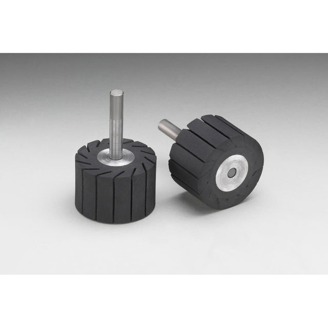 3M 77718 Rubber Slotted Expander Wheel, 1-1/2 in x 1 in 1/4 Diameter Shank (7000120411)