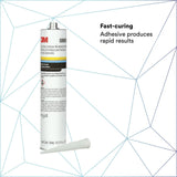 3M 08693 Auto Glass Urethane Windshield Adhesive, Medium Viscosity, High-Strength, Fast-Curing, Black, 310 mL/10.5 fl oz Cartridge (7000120424) - 3