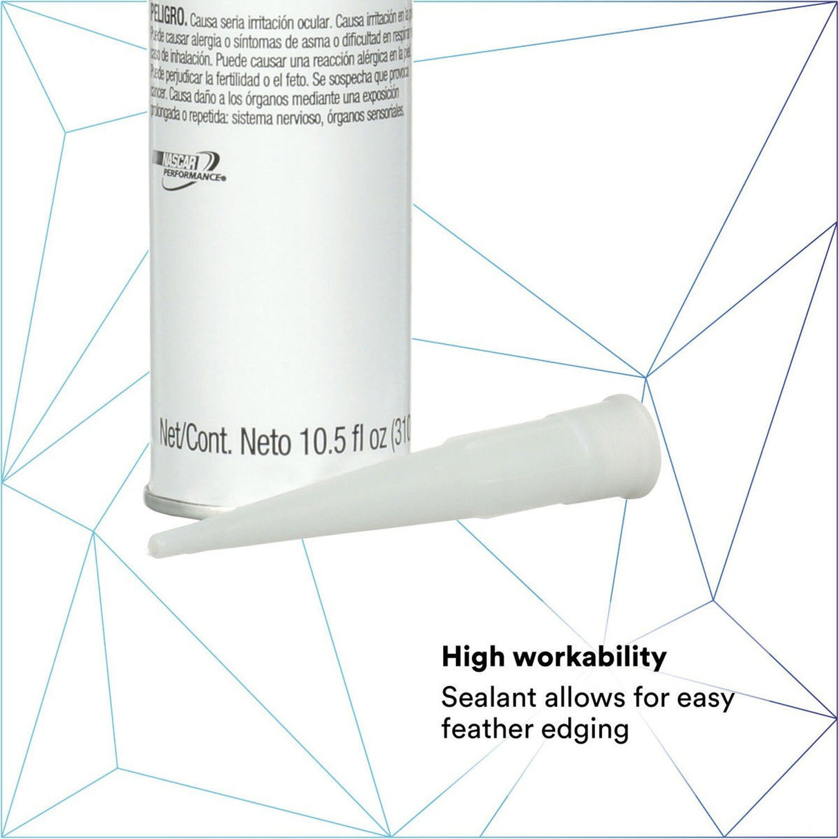 3M 08693 Auto Glass Urethane Windshield Adhesive, Medium Viscosity, High-Strength, Fast-Curing, Black, 310 mL/10.5 fl oz Cartridge (7000120424)  - (12Pack) - 5