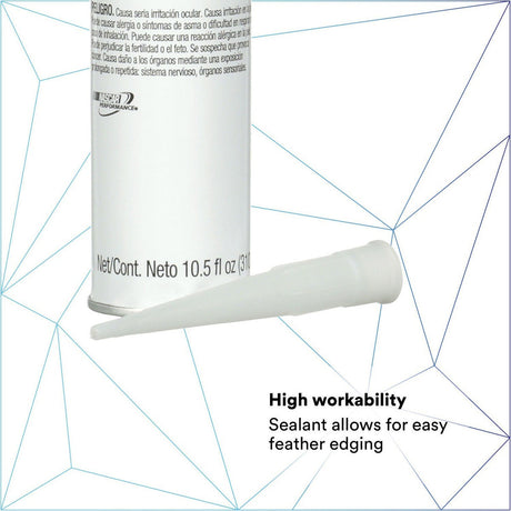 3M 08693 Auto Glass Urethane Windshield Adhesive, Medium Viscosity, High-Strength, Fast-Curing, Black, 310 mL/10.5 fl oz Cartridge (7000120424)  - (12Pack) - 5