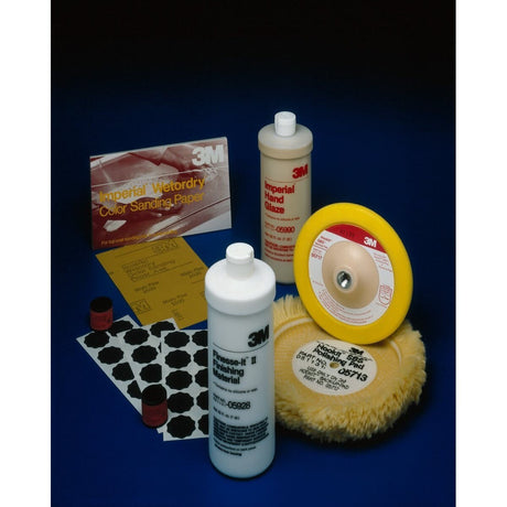 3M 401Q Finesse-it Imperial Wetordry Scallop Abrasive Disc, PSA, SiC, 1500 Grit, Black, 1 3/8 in (05921) (7000120445)  - (10Pack) - 8