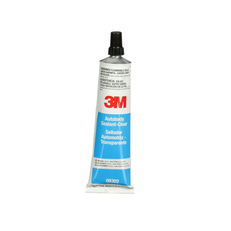 3M Ultrapro Autobody Sealant, Clear, High-Solids, Heavy-Bodied, Fast-Curing, Solvent-Based, 5 oz Tube (08302) (7000120449)  - (6Pack) - 2