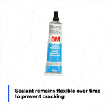 3M Ultrapro Autobody Sealant, Clear, High-Solids, Heavy-Bodied, Fast-Curing, Solvent-Based, 5 oz Tube (08302) (7000120449)  - (6Pack) - 6