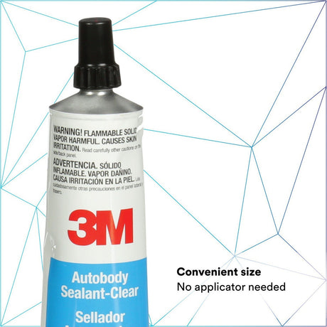 3M Ultrapro Autobody Sealant, Clear, High-Solids, Heavy-Bodied, Fast-Curing, Solvent-Based, 5 oz Tube (08302) (7000120449)  - (6Pack) - 8