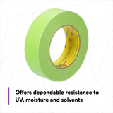 3M 233+ Scotch Performance Green Masking Tape, 36 mm x 55 m (46338) (7000120534)  - (24Pack) - 7