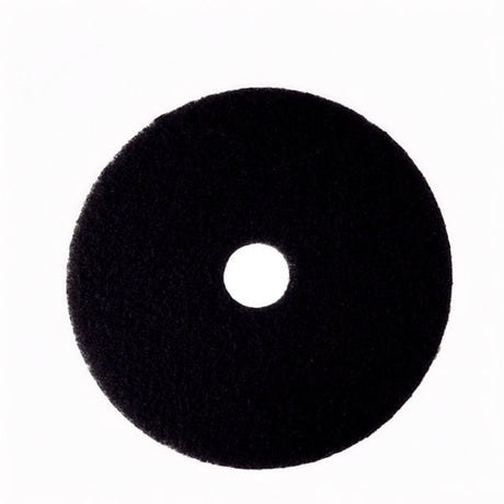 3M 7200 Low-Speed Stripper Floor Pad, Black, 19 in Diameter, Center Hole (7000120631) (5 Pack)
