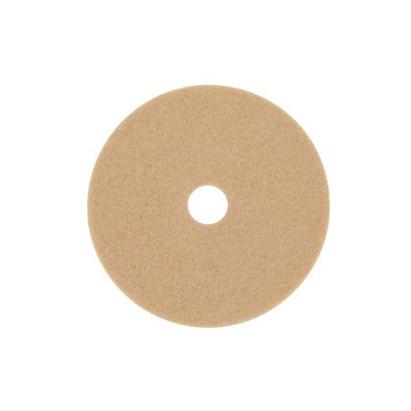 3M 3400 Tan Burnish Pad, Ultra High Speed Burnishing Floor Pad, Fine, Tan, 19 in (7000120648) (5 Pack)