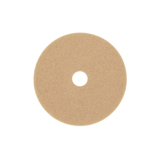 3M 3400 Tan Burnish Pad, Ultra High Speed Burnishing Floor Pad, Fine, Tan, 19 in (7000120648) (5 Pack)