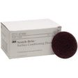 3M SC-DH 7456 Scotch-Brite Surface Conditioning Disc, 0, A/O Medium, 3 in x NH (7000120659) (100 Pack)