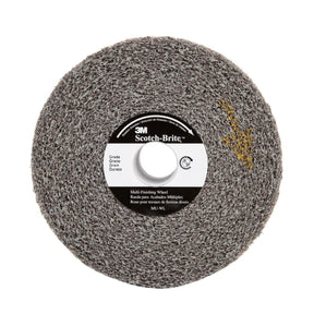 3M MU-WL Scotch-Brite Multi-Finishing Convolute Wheel, 2S Medium, Gray, Silicon Carbide, Center Hole, 12 in x 2 in x 5 in (7000120664)