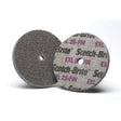3M XL-UW Scotch-Brite EXL Unitized Wheel, SiC 2S Fine, Gray, 4 in x 1/4 in x 1/4 in (7000120677) (20 Pack)