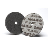 3M XL-UW Scotch-Brite EXL Unitized Wheel, 2A Medium, 3 in x 1/4 in x 3/8 in (7000120761) (40 Pack)