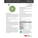 3M 5000 Autoscrubber Pad, Green, Medium, 13 in (7000120817) (5 Pack) - 2