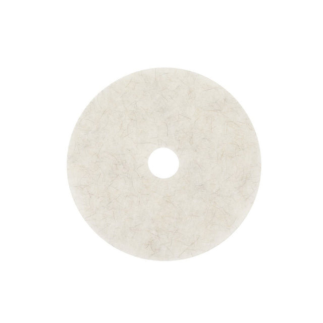 3M 3300 Natural Blend White Burnishing Floor Pad, Fine, White, 21 in, Center Hole (7000120827) (5 Pack)