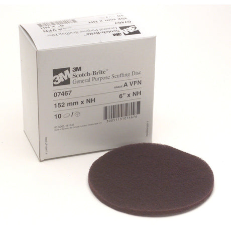 3M 07467 Scotch-Brite Hookit Scuffing Disc A O Very Fine Maroon 6 in x NH (7000120838) (40 Pack)